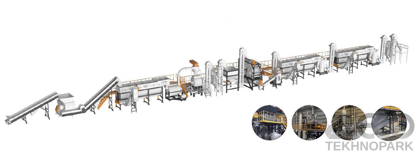 Solid plastic washing line