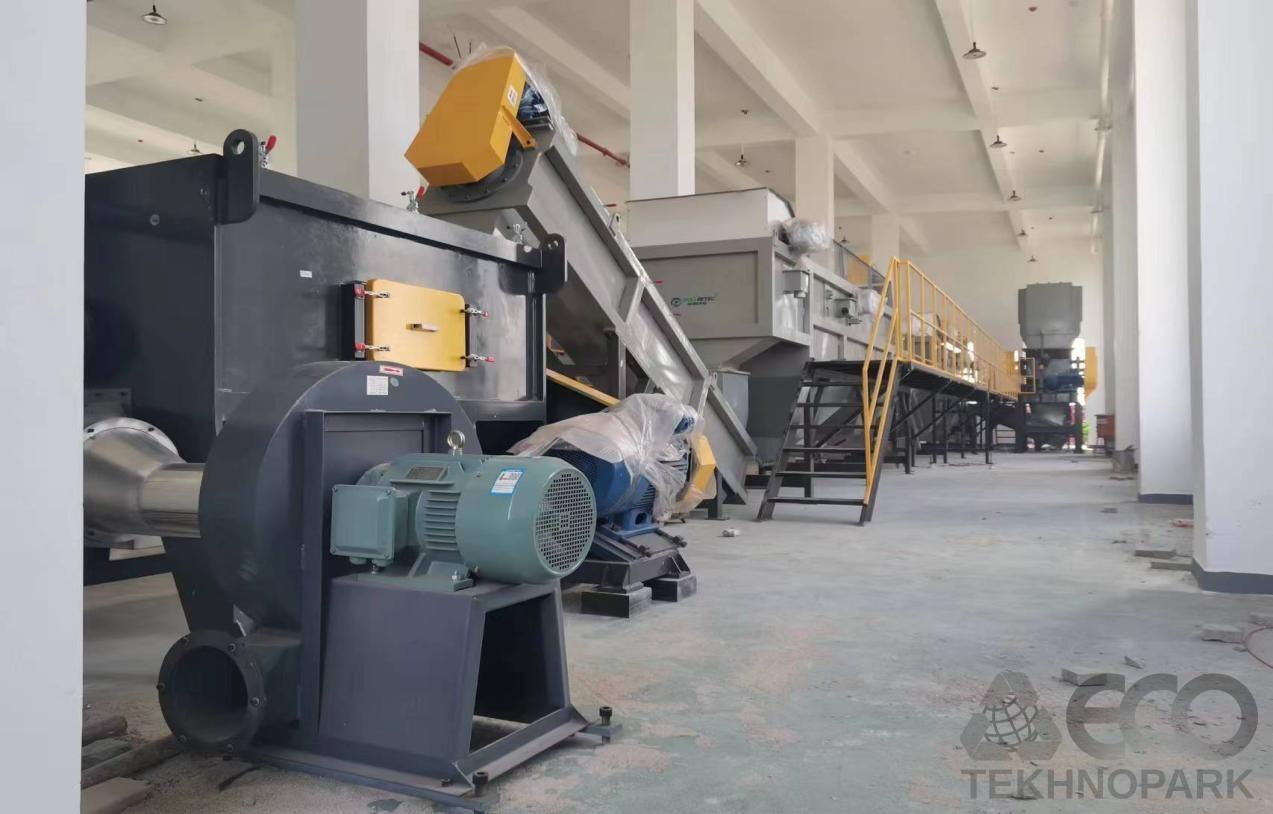 Soft plastic film / bag washing line