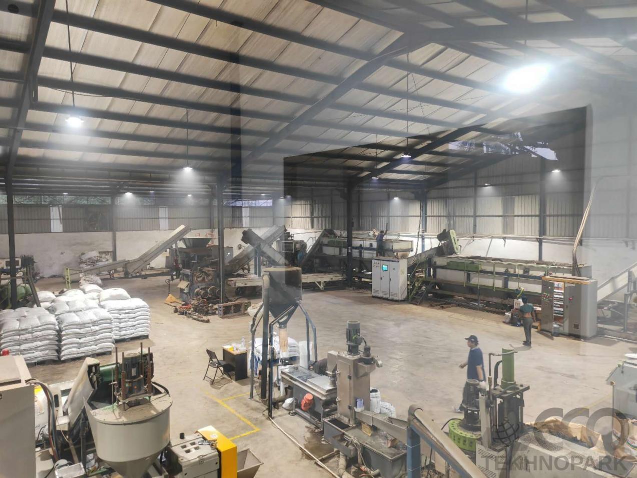 Soft plastic film / bag washing line