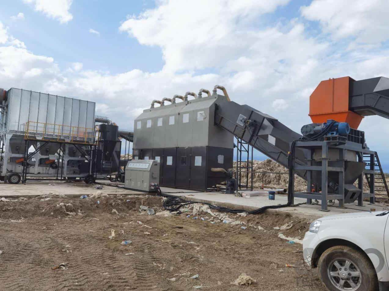 Soft plastic film / bag washing line