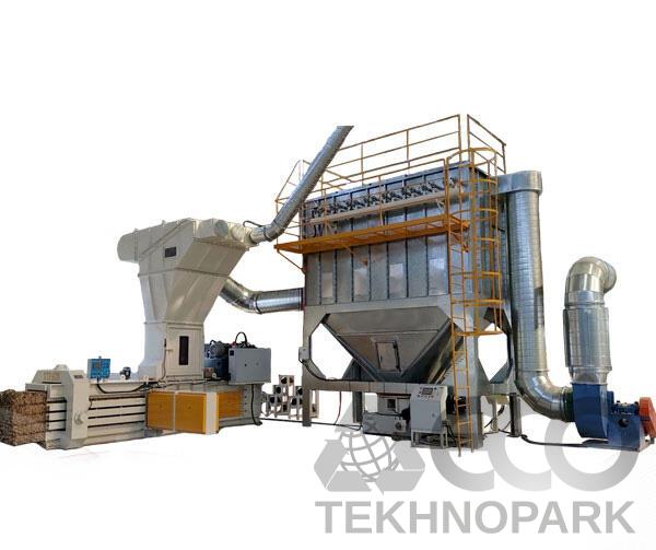 Compact press with aspirationsystem