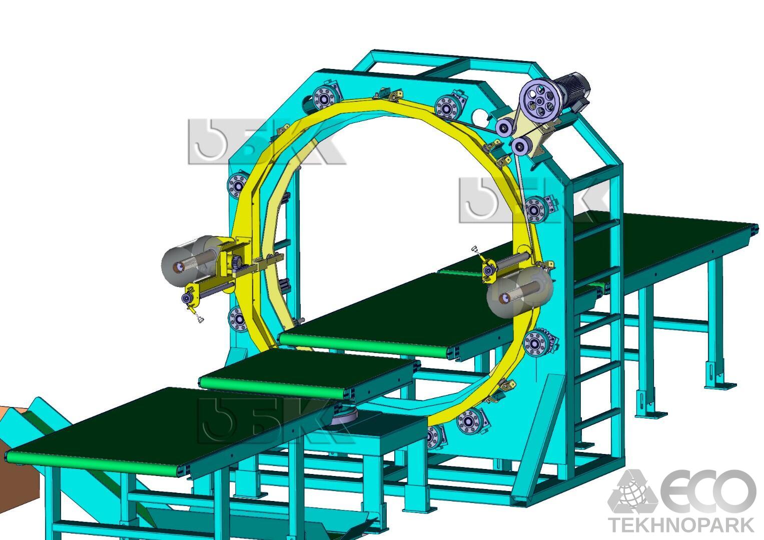Solid waste baling press