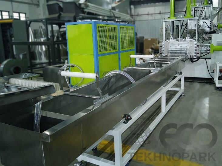 Rigid plastic recycling granulating line