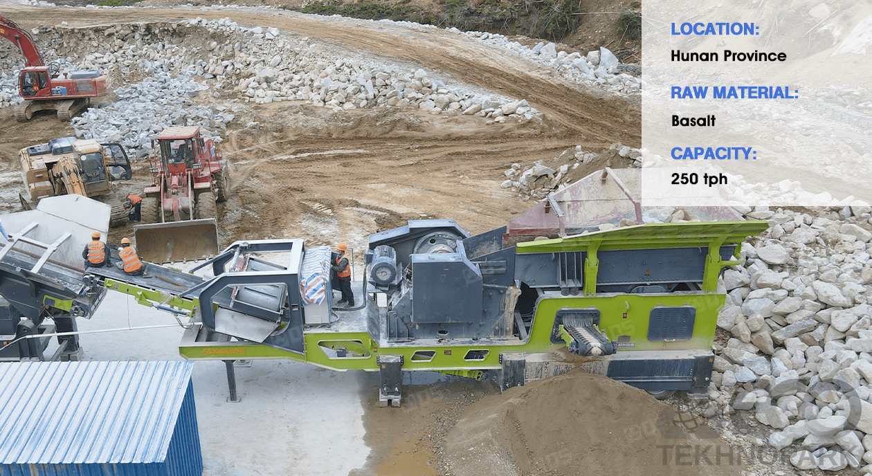 Mobile jaw crusher WJ