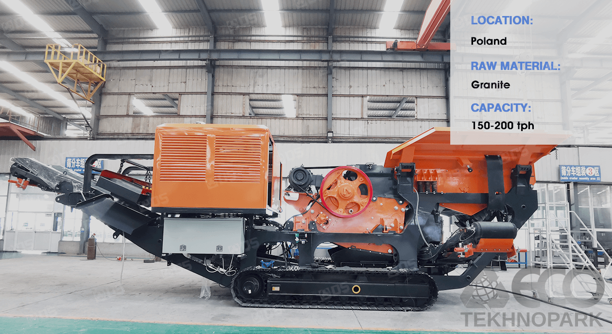 Tracked jaw crusher TJC