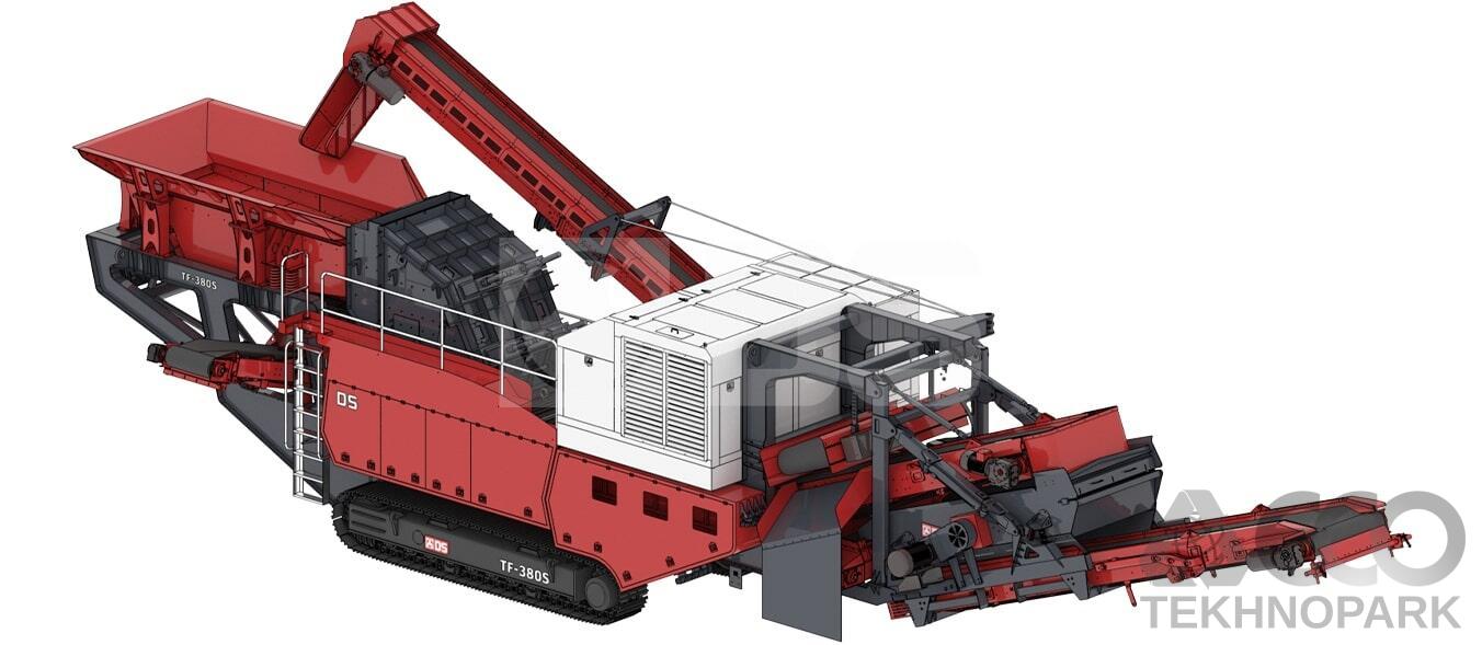Tracked crushing and screening complex TAFS