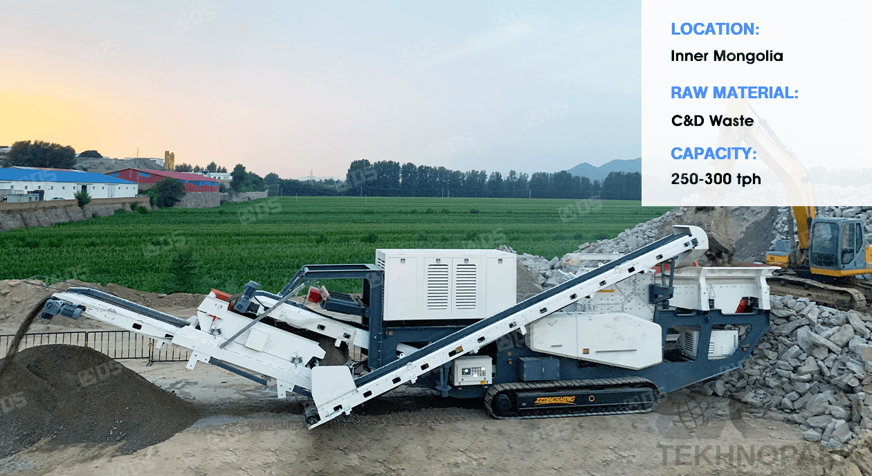 Tracked crushing and screening complex TAFS