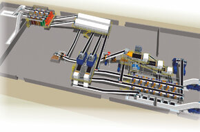 Waste recycling plants