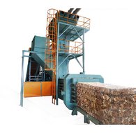 Полностью автоматический промышленный пресс для сыпучих отходов XTY с усилием прессования от 100 до 150 тонн