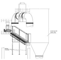 Stepped grate pre-combustion