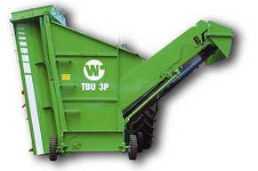 Tractor-pulled compost turner TBU 3P