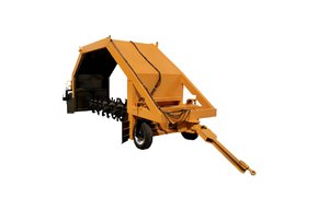 Tractor-pulled compost turner