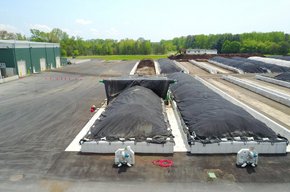 Aerobic stabilization and membrane composting